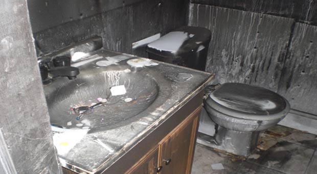  bathroom-fire-restoration-needed-Louisville-KY