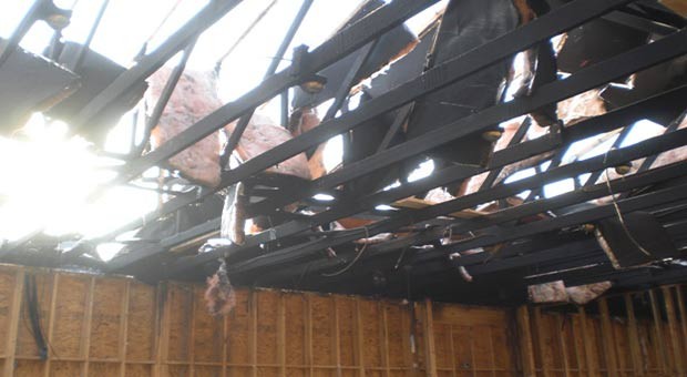 ceiling-destroied-in-fire-Louisville-KY